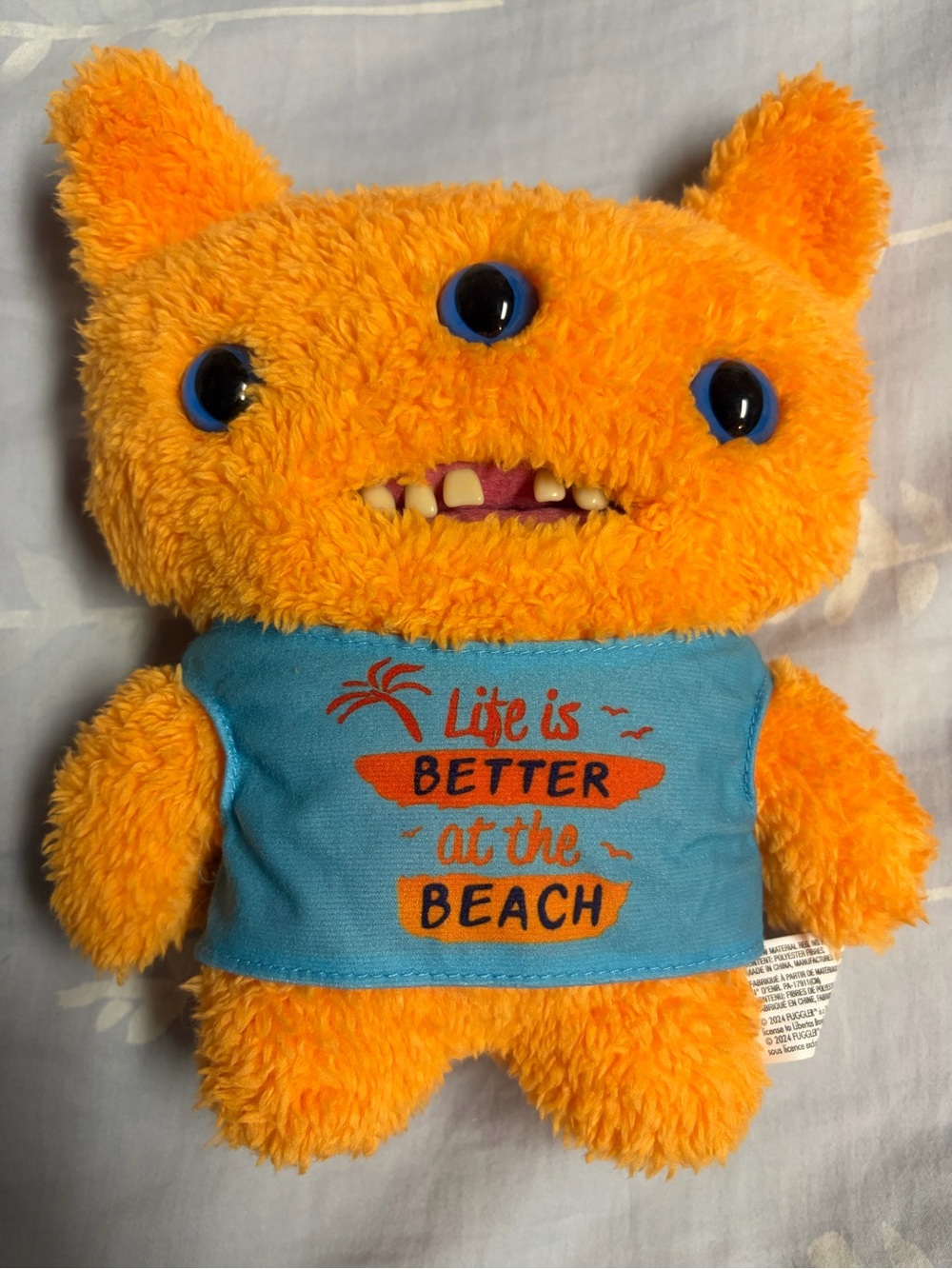 Zuru Fuggler Vacay Vibes Reek O Orange Funny Ugly Monster 9" Plush